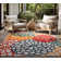 Shameekia Water Resistant Indoor Outdoor Rugs for Patios, Deck, Porch or Entryway