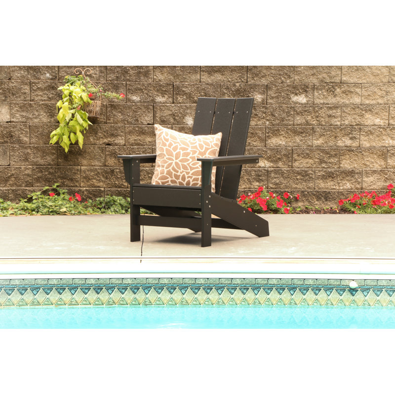 Chaise Adirondack en PEHD toutes saisons Ratcliff, Brun
