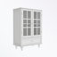 Armoire avec portes à double vitrage et tiroir-972910714