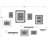 Helf Wood Beveled Picture Frame - Set of 10 with Mat-1694307696