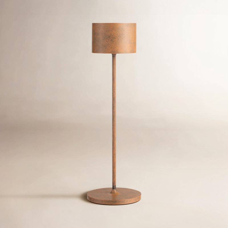 Farol Metal Buffet Lamp, Rusty Patina