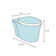 Starck Wall Mounted Durfix Washdown Dual Flush Elongated Toilet Bowl (Seat Not Included)