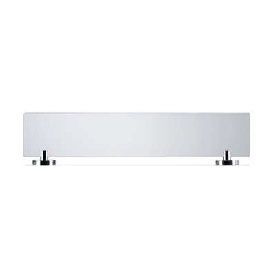 Epsom Wall Mounted Glass Shelf with Chrome Flexi-Fix Brackets 62cm