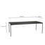 Ibtihal Oak Metal Base Dining Table