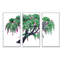 Tree of Wisteria - 3 pièces, peinture sur toile à cadre flottant-452606787-452606786
