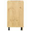 Vidaxl Cabinet With Storage SKI Honey Brown Solid Pine Wood Modern Furniture