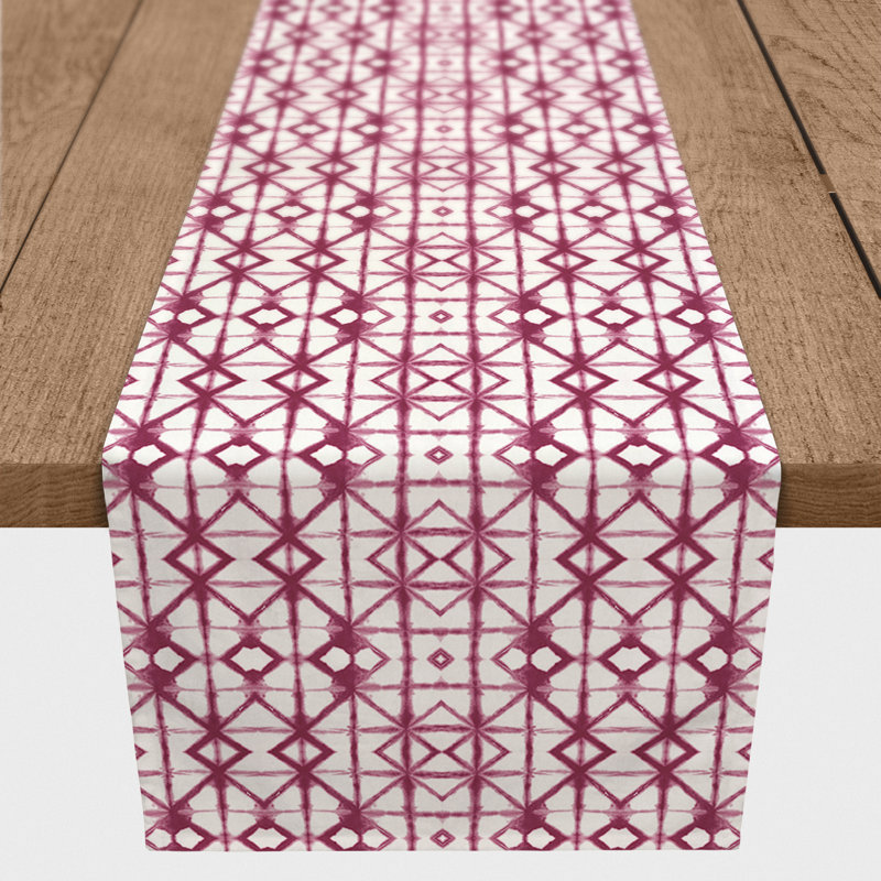 Claristine Rectangle Polyester Table Runner, 16" D x 72" L, Purple
