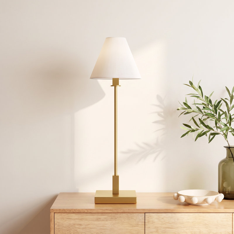 Rosline Metal Buffet Lamp, Brass