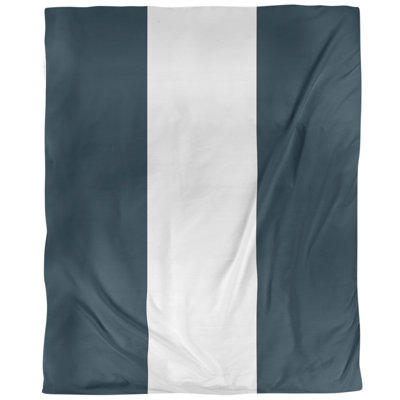 Modern & Contemporary Machine Tufted Striped Duvet Cover
