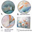 Ensemble de décorations murales beige et orange Birds Of Paradise Tranquility-107736017-107736013