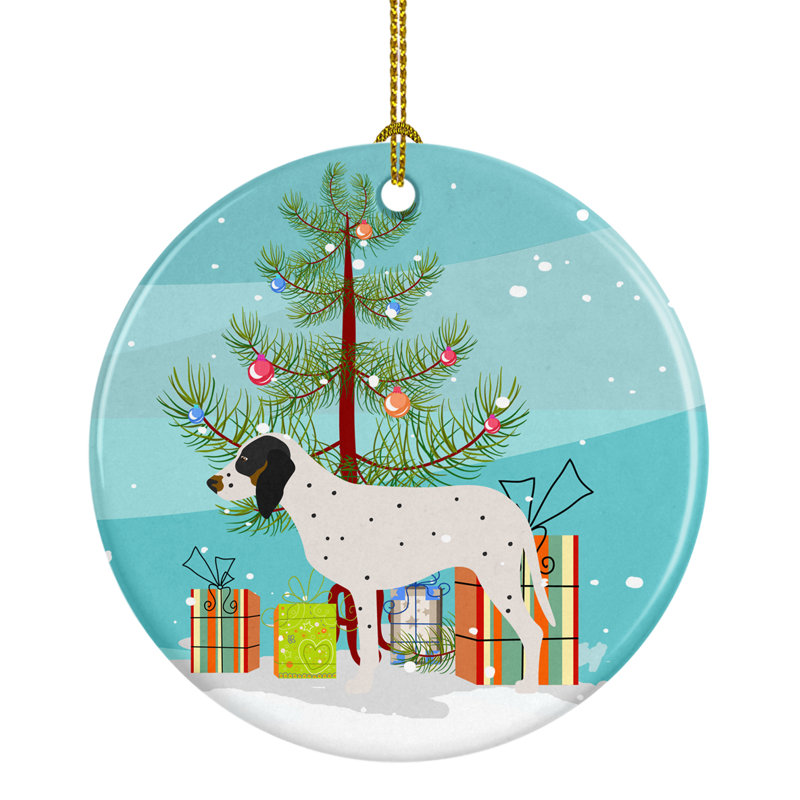 3'' Ceramic Animals Holiday Shaped Ornament, Gascon Saintongeois