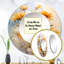 Beige tournesols romantique Impression III - miroir décoratif tournesols, miroir mural rond jaune, impression d'art en métal-99618440