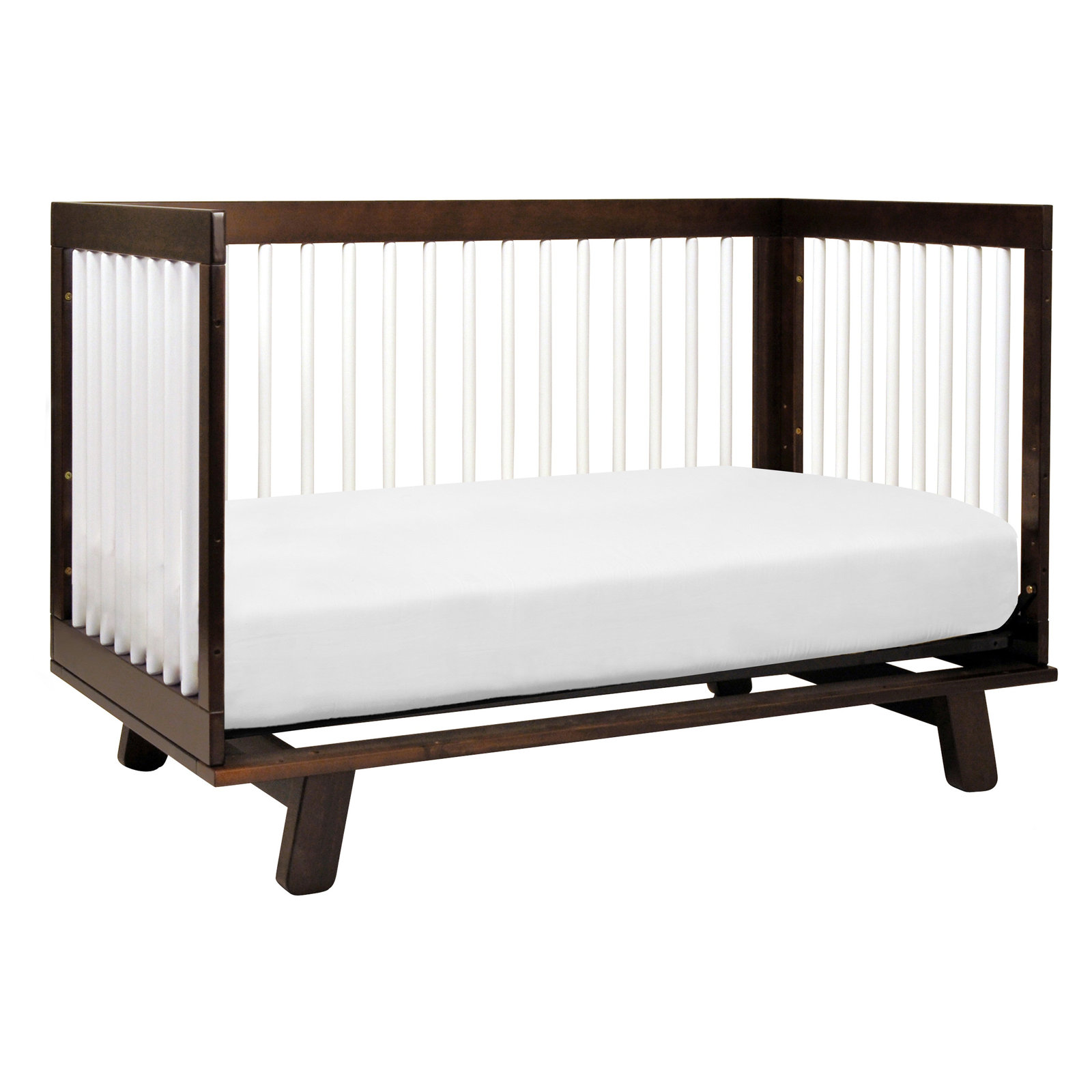 Hudson Pine 3-in-1 Convertible Crib, Espresso/White