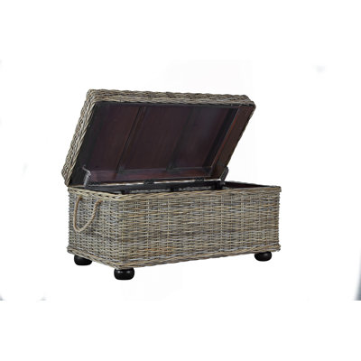 Rattan Wicker Storage Trunk