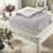 Warm Grey Oversized Bedding Set, Cotton-polyester Blend For Home Comfort