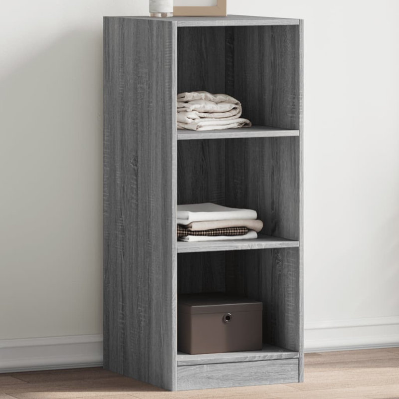 Amareya Manufactured Wood Wardrobe, 102cm H x 48cm W x 41cm D, Grey Sonoma