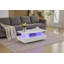 Table basse à DEL haute brillance avec 4 modes DEL réglables