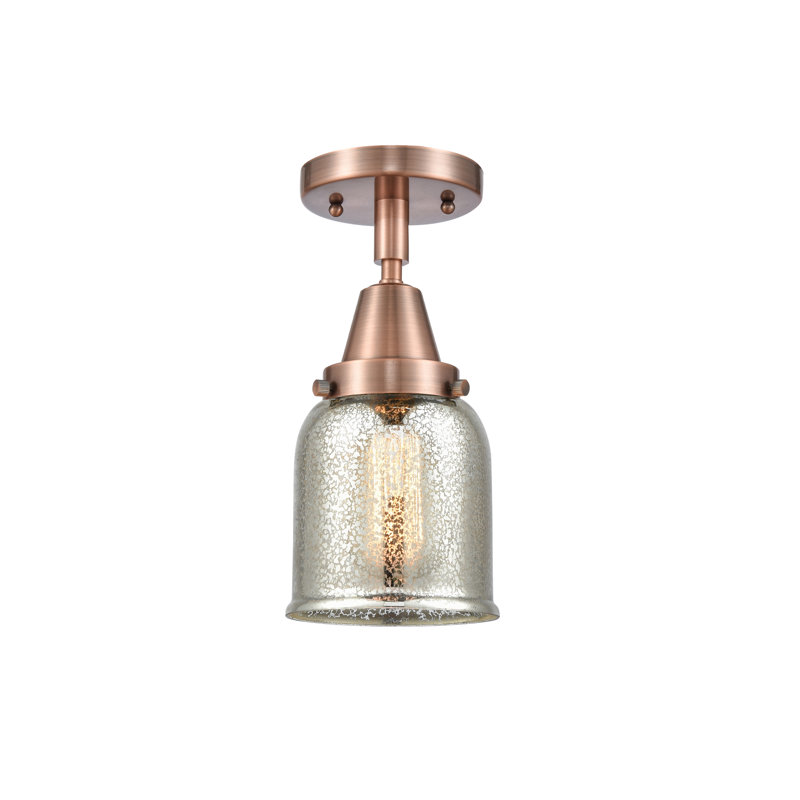Plafonnier en verre, Ampoule non incluse, Oui, Cuivre antique