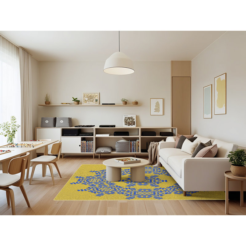 Tapis jaune, Rectangle 7 pi x 9 pi