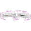  Outdoor Sofa Set 9 pcs
