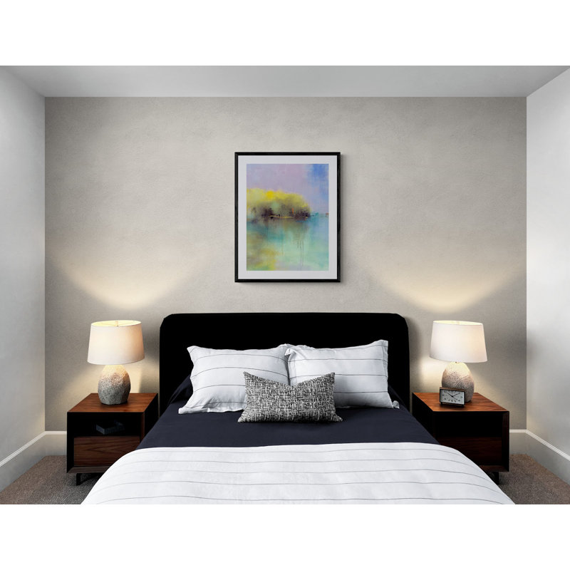 Sunlit Beginnings Vertical Print, Black Framed Canvas, No Mat, 48" H x 36" W