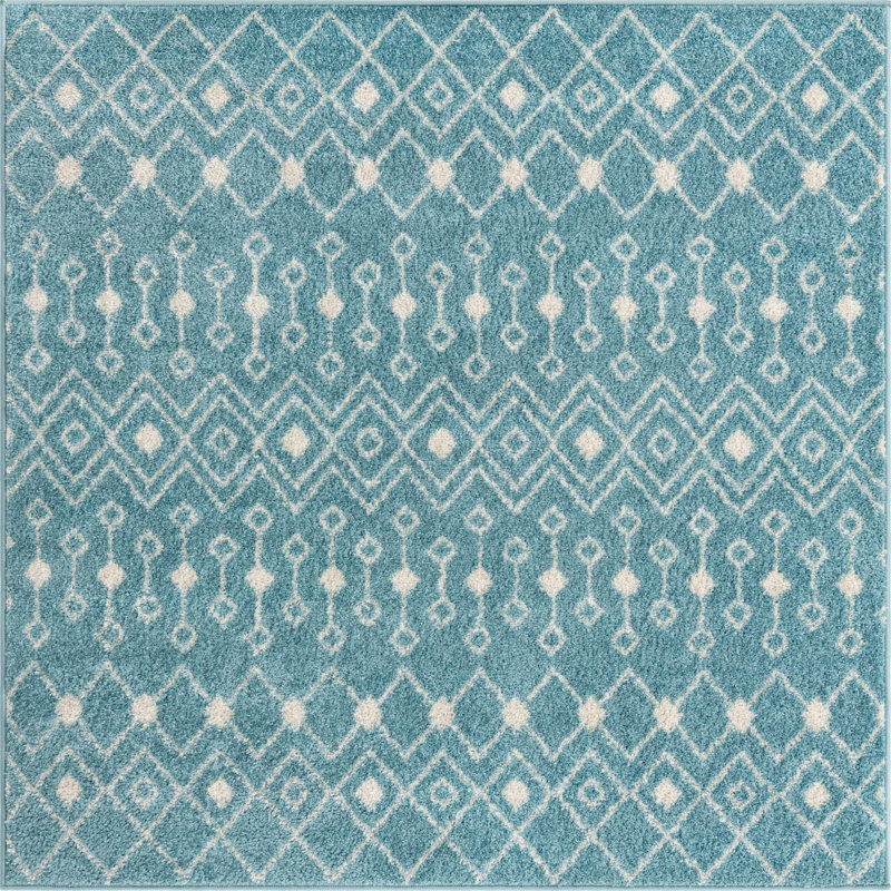 Abstract Indoor Rug, Square 5'3"