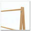 Porte-serviettes échelle en bambou avec tablette de rangement