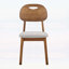 Chaise d'appoint avec coussins en tissu respirant et dossiers évidés pour un usage domestique