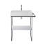 Base de meuble-lavabo simple mural Duravit DuraS Square de 26,125 po seulement-49377743