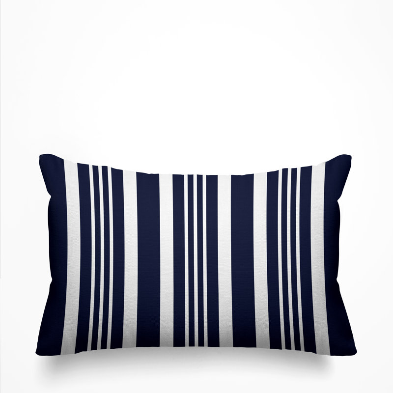 Housse et insert de coussin rectangulaire d'extérieur Healthcliff, Bleu marine de nuit