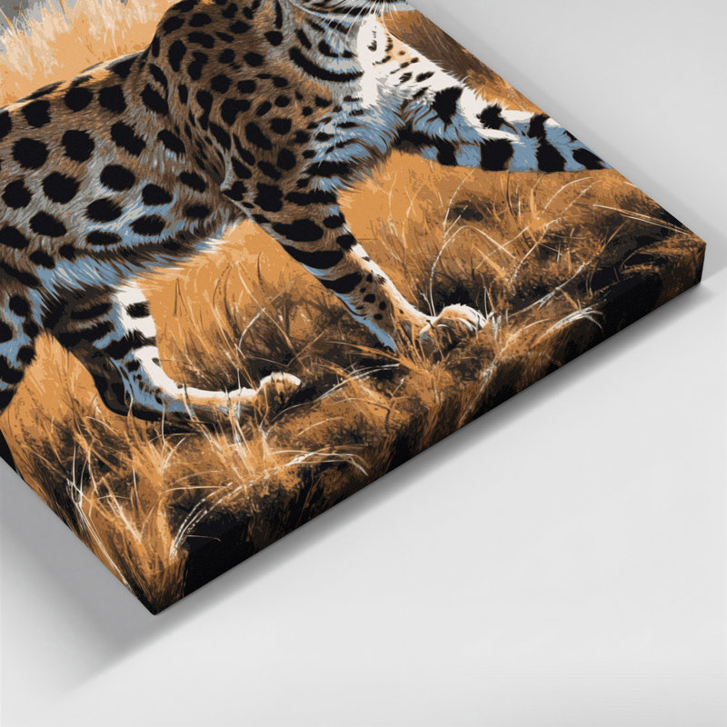 «Cats Savannah Brown», art mural sur toile, H 12 po x l 12 po