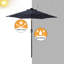 Parasol de marché lumineux 7,5 pi Atanase-2051477505-2051477507