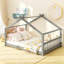 Lit double pleine grandeur avec conception de maisonnette, structure en bois de pin robuste pour le confort et le plaisir des enfants-2038836536
