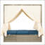 Adjustable Sun Bed With Curtain,High Comfort,With 3 Colours-1279007416