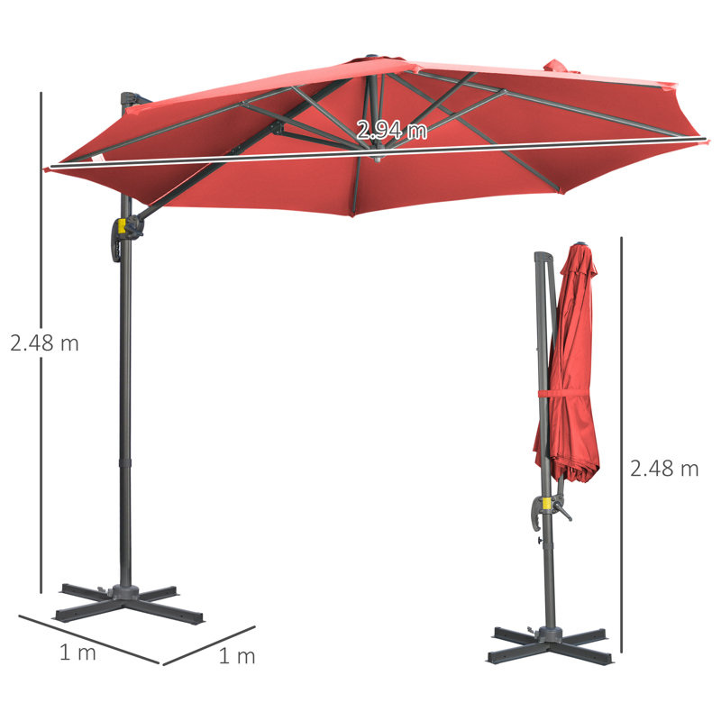 Burnace 294cm Cantilever Parasol