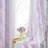 Ombre Blackout Curtains 4 Pcs Set Mix & Matched - 2 Pcs Leaf Sheer Lace Sheer & 2 Pcs Ombre Blackout Room Darkening Window Curtains for Bed Room Living Room 84 Inch Long Grommet Thermal Insulated Sunlight Blocking Noise Reducing Purple Color-447374049-447374055