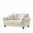 63" Modern 2-Seater Sofa with Rolled Arms,Chenille Upholstered Couch with Wood Legs and Nailhead Trim for Living Room, Apartment,Beige-1556236599