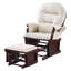 Fauteuil coulissant avec repose-pieds en microfibre luxueuse avec coussin coulissant