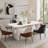 Modern Rectangular Dining Table with Pedestal Base-642527177