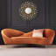27,6 "Miroir mural rond doré en métal Glam Sun Shine Home Decor for Living