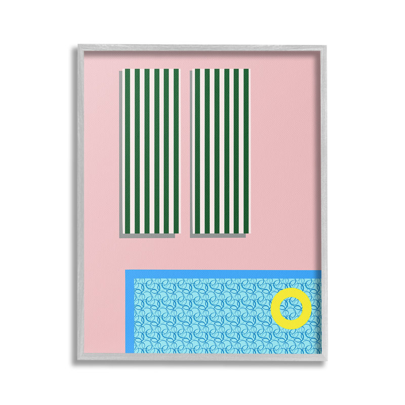 «Geometric Summer Poolside Single Frame» par Regina Moore sur, H 30 po x l 24 po