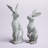 Viviano Rabbit 2 Piece Statue Set