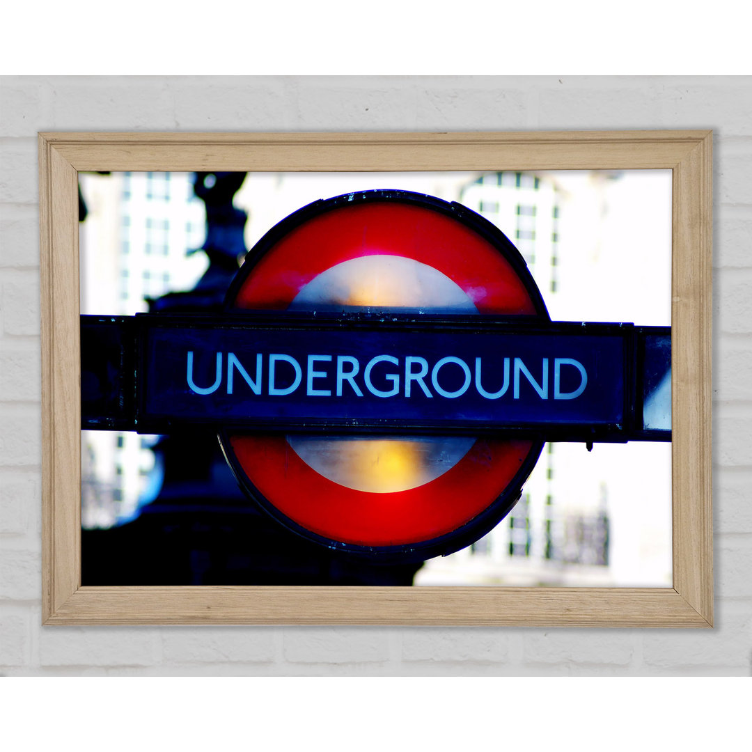 London Underground Schild - Druck