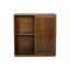 Buffet Mid-Century avec 2 portes coulissantes et bandes décoratives en bois massif