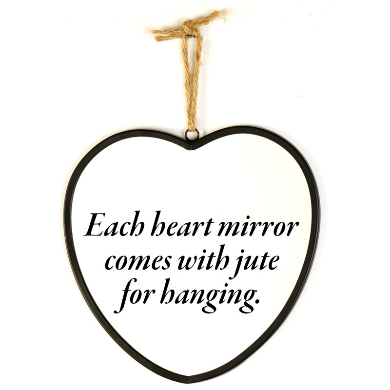 Grand miroir décoratif Elgard Heart Live By Faith