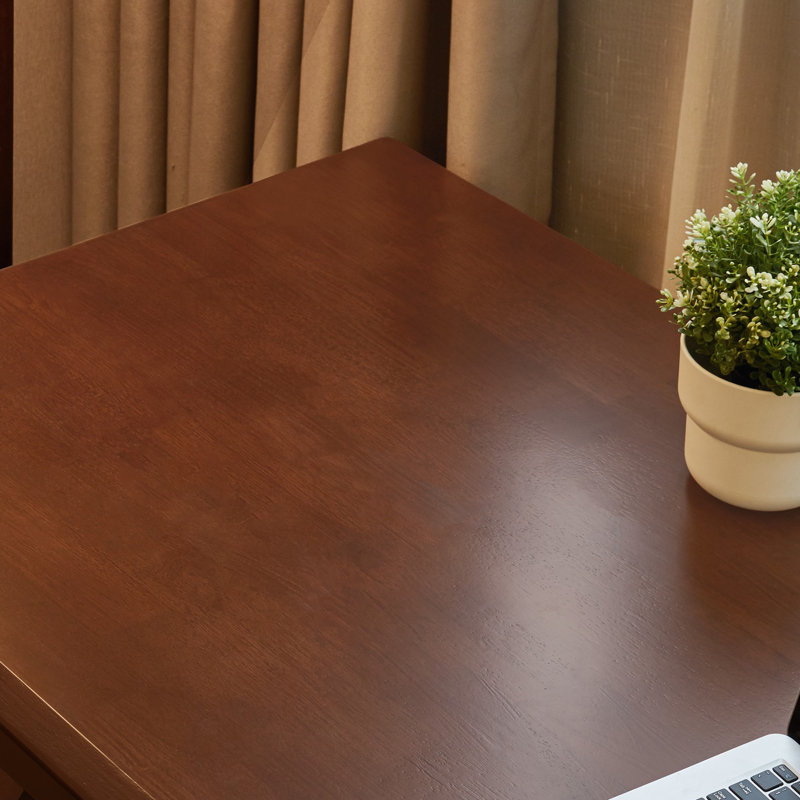 Bureau d'ordinateur en bois massif l 55 po