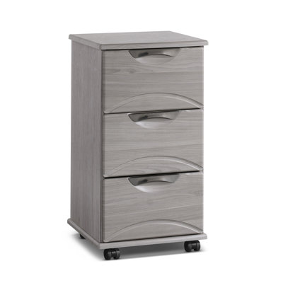Kwinton 42cm W Solid + Manufactured Wood Bedside Table
