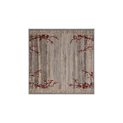 Machine Washable Gray Area Rug
