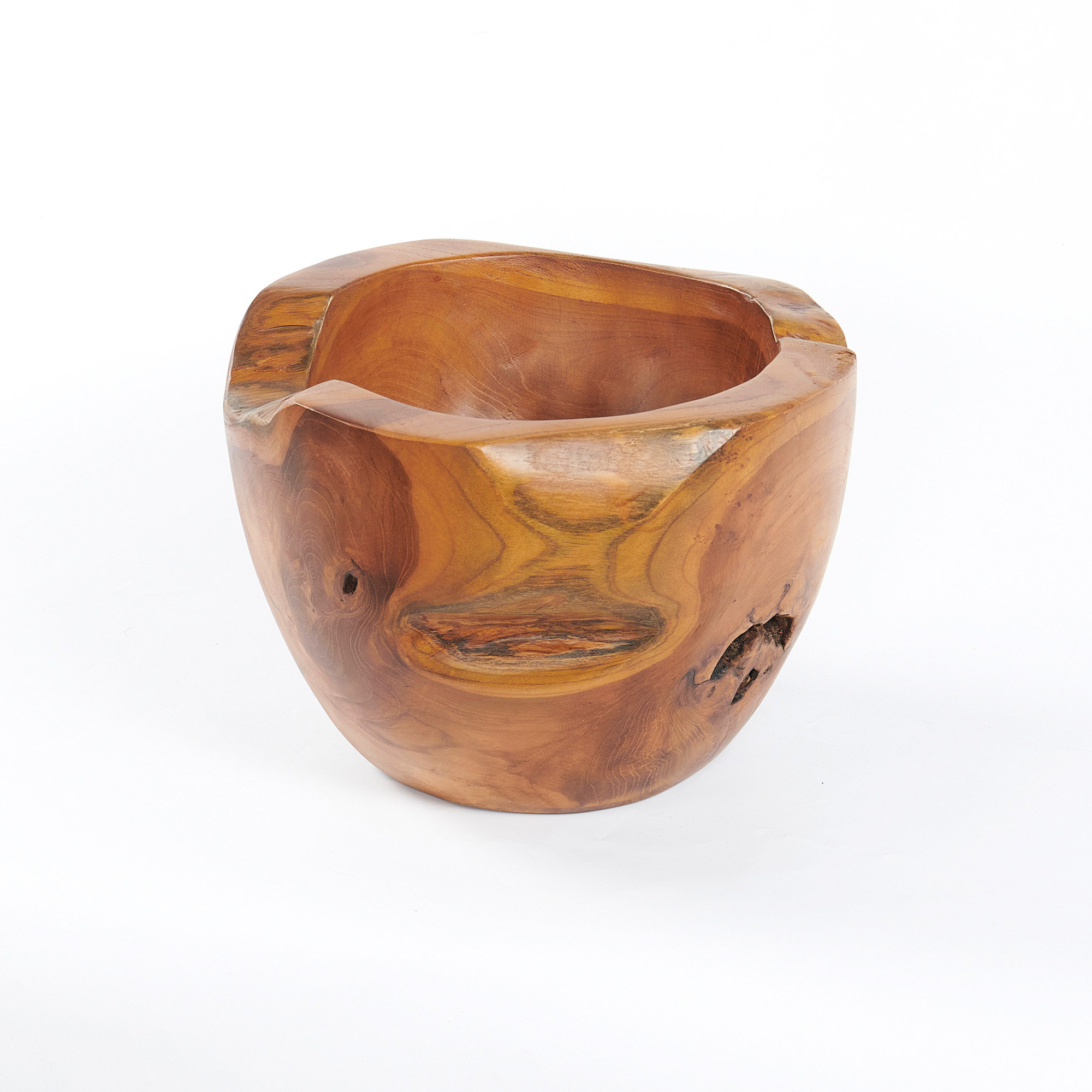 Millwood Pines Clytee Handmade Solid Wood Decorative Bowl - Wayfair Canada