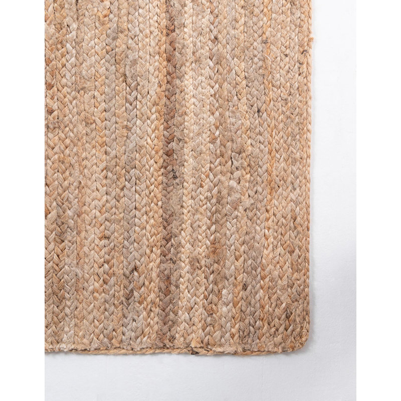 Tapis naturel en jute / sisal tressé à la main Calumet, Rectangle 6 pi 1 po x 9 pi